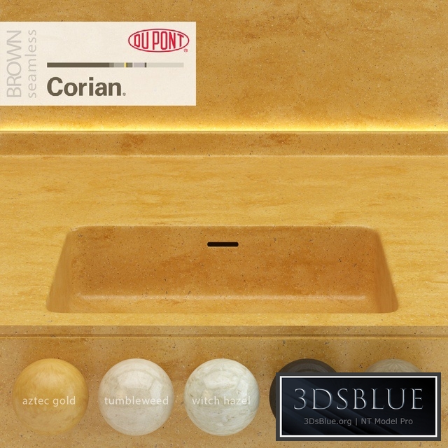 Dupont Corian Kitchen Countertops Brown 4