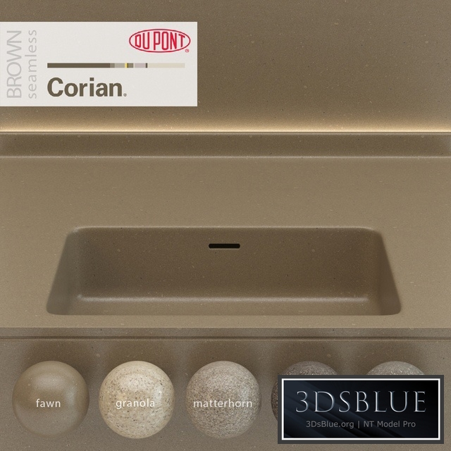 Dupont Corian Kitchen Countertops Brown 5