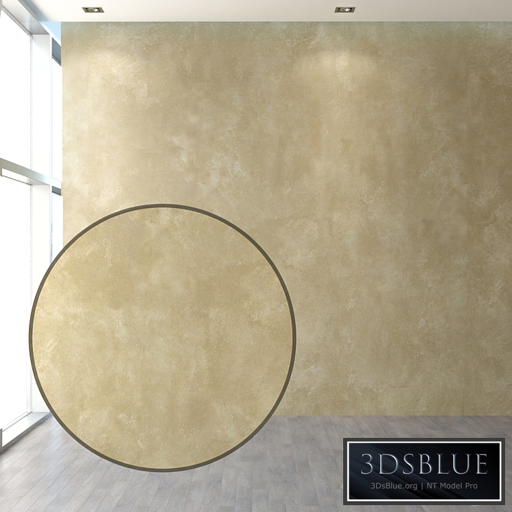 Set of decorative plaster Caparol with the effect of aging.