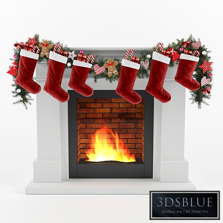 Christmas fireplace