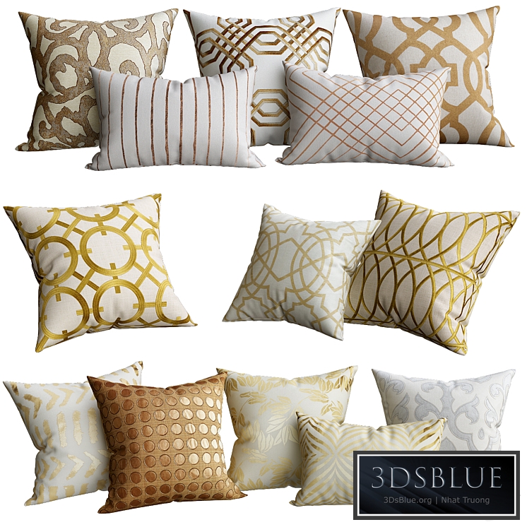 Gold cushion for sofa