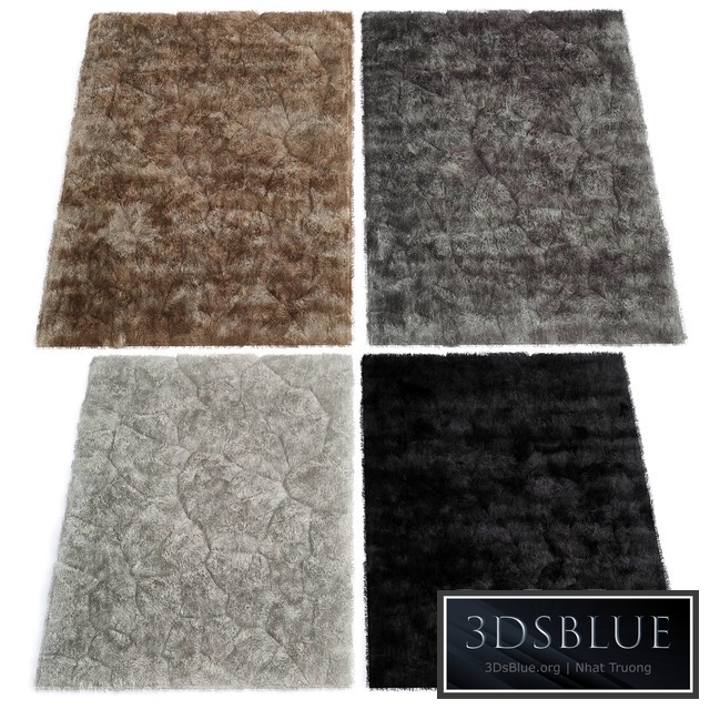 Furry carpet of 4 kinds