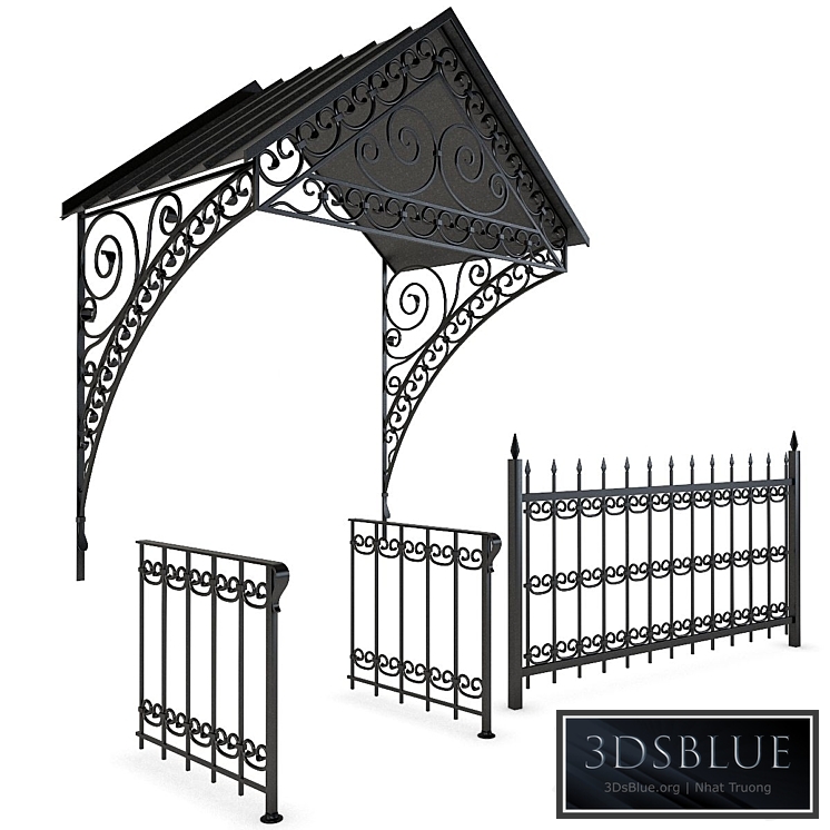 Visor and fencing made of forging