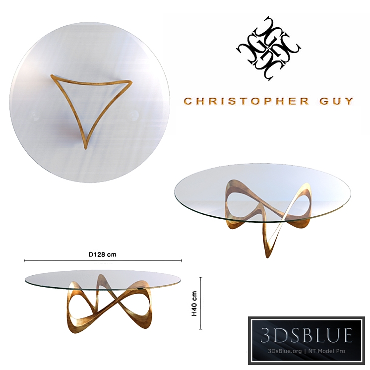 Christopher Guy Parisian Graffiti Table
