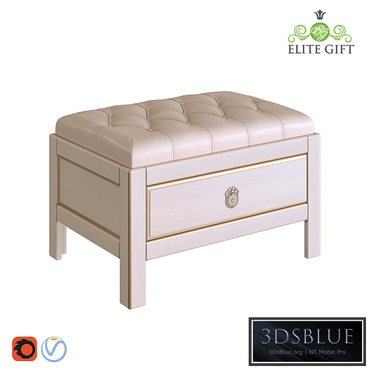 Banquet in the hallway Elite Gift "Gold" leather beige.