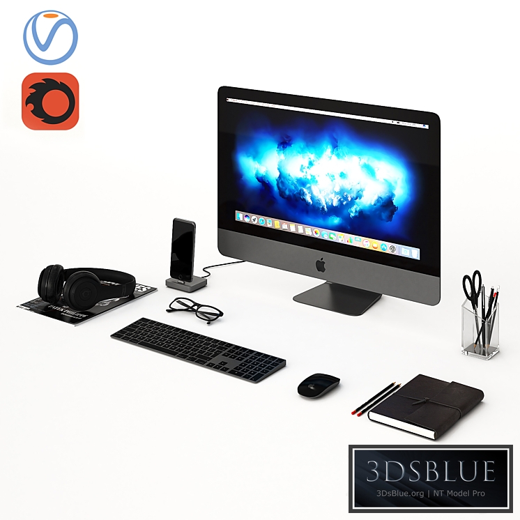 Workplace Space Gray IMac
