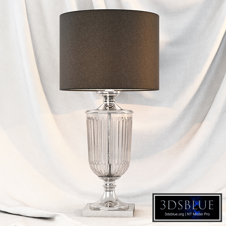 Gramercy glass & metal lamp