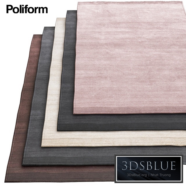 Plain gray poliform rugs