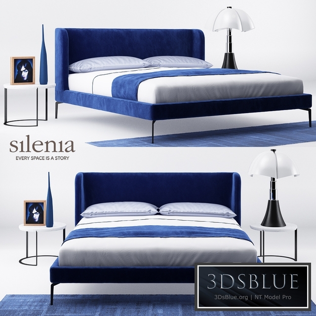 Neocon bed and Zero marble table - Silenia