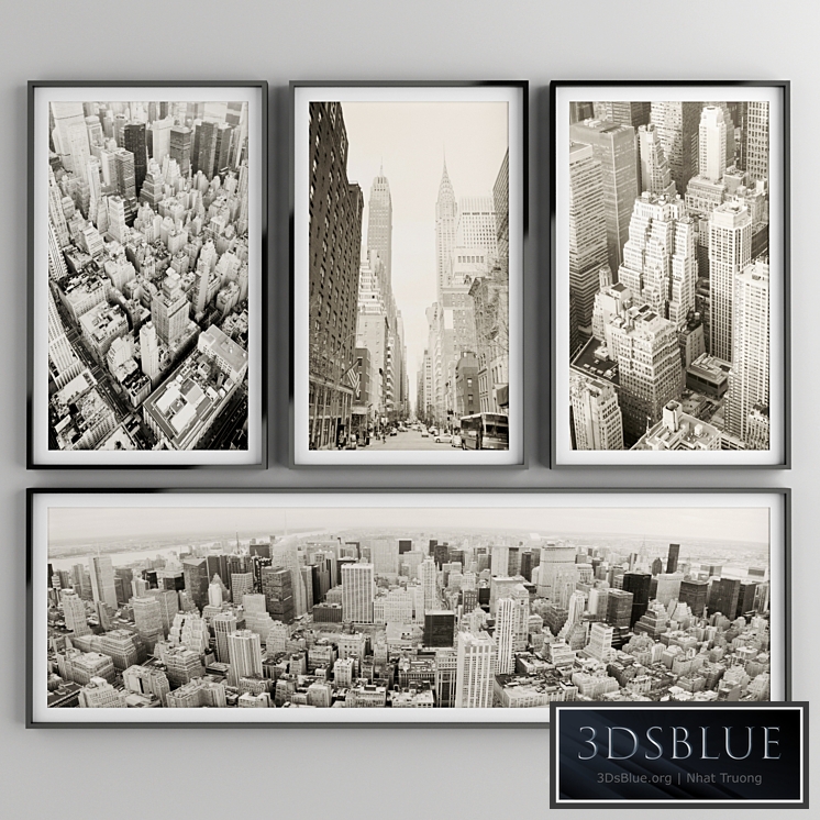 Collection of New York View with Frame