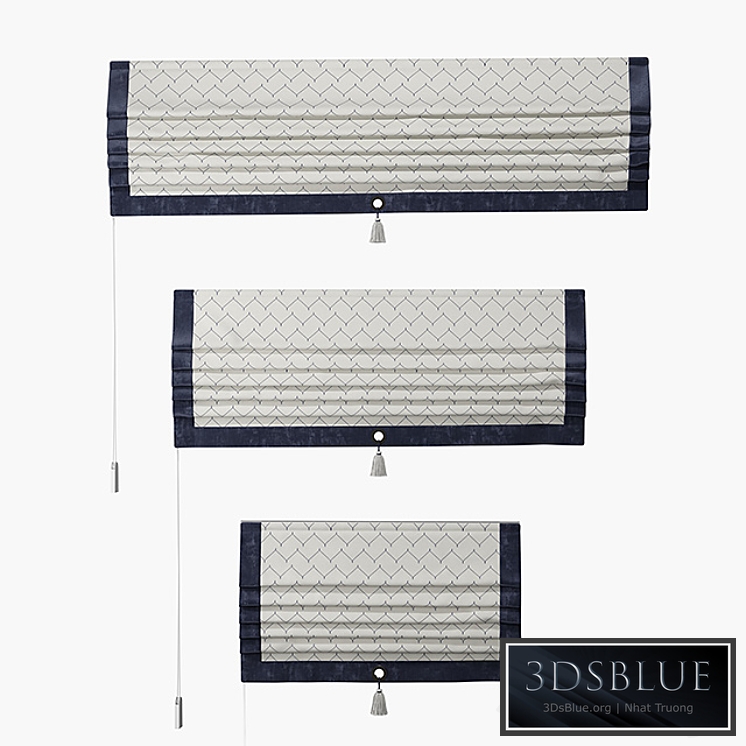 Set of straight Roman curtains TITOS