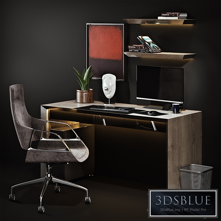 Workplace with Graph Chair