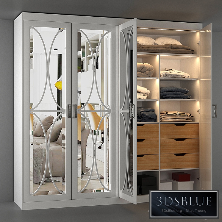 Wardrobe with filling