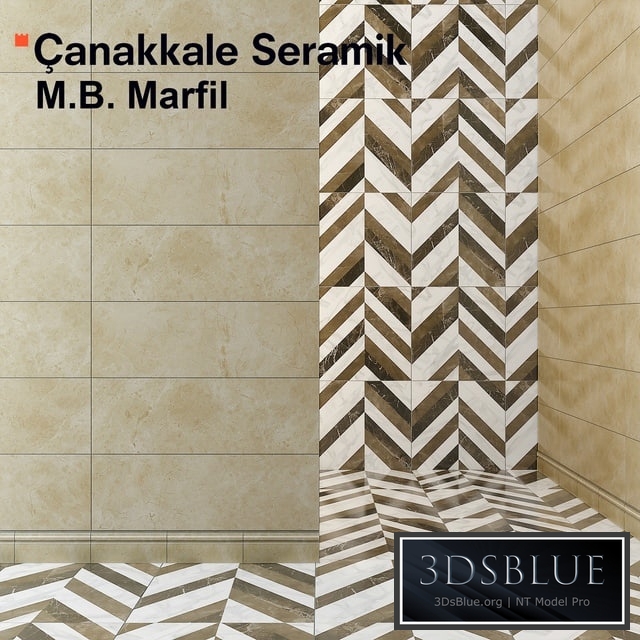 Tile Marmoles Brillo Marfil