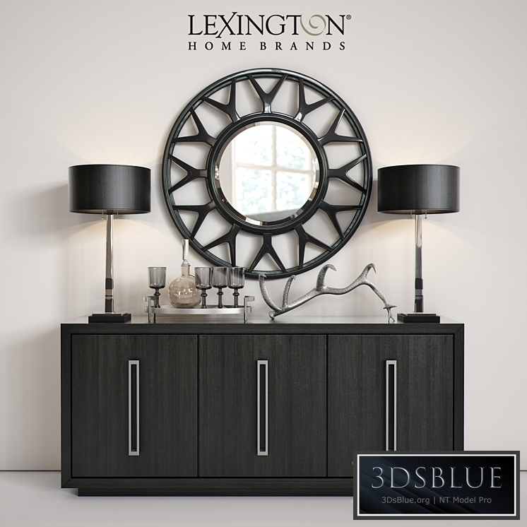 Lexington Targa Buffet &amp; Esprit Round Mirror