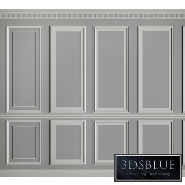 Moldings on the walls