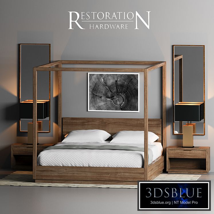 RH MACHINTO CANOPY BED