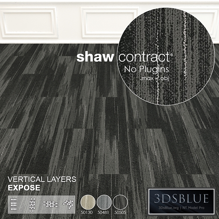 Shaw Carpet Vertical Layers Wall to Wall Floor No 1