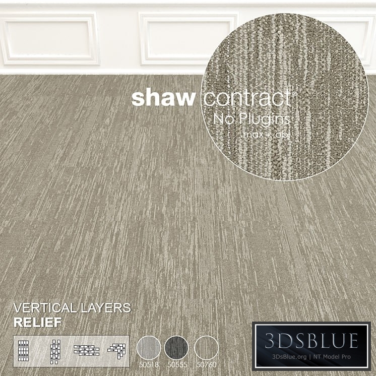 Shaw Carpet Vertical Layers Wall to Wall Floor No 4
