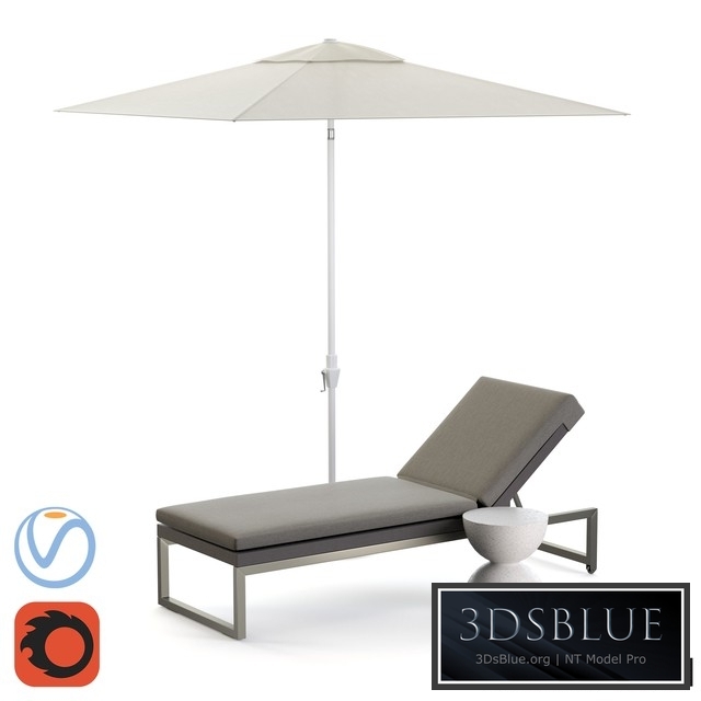 Dune Chaise Lounge with Sunbrella