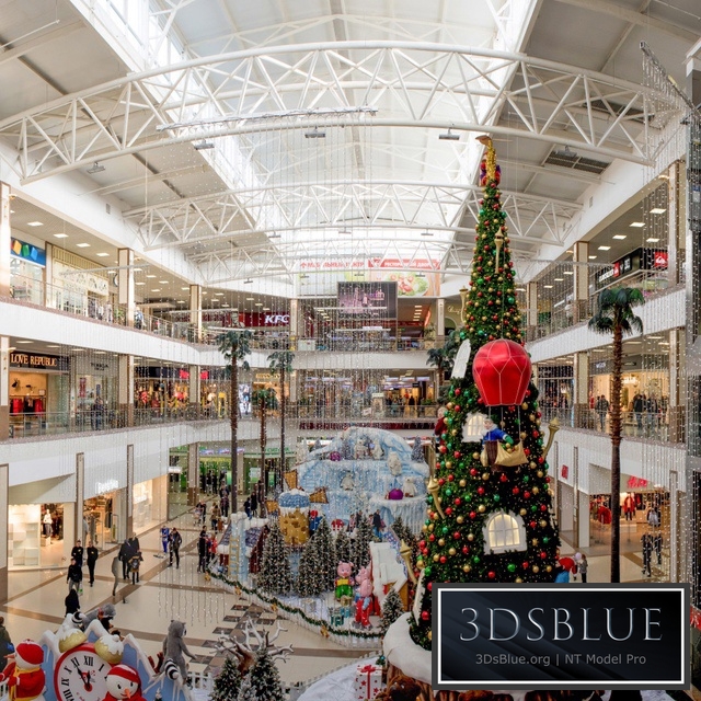 Panoramas of the shopping center Red Square, Krasnodar. 6 photos