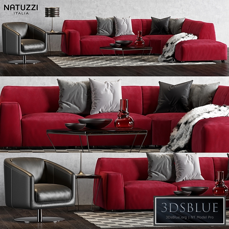 Natuzzi Forma sofa set_01