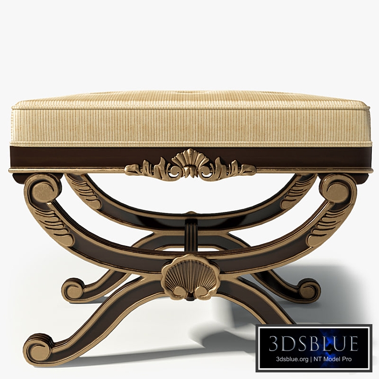 Century Furniture Bench 3919B French Footstool