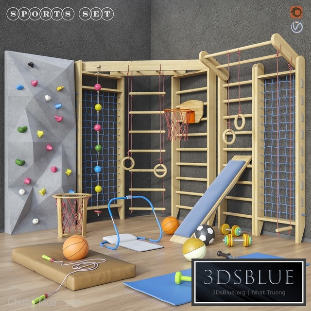 Sports furniture and equipment set 1