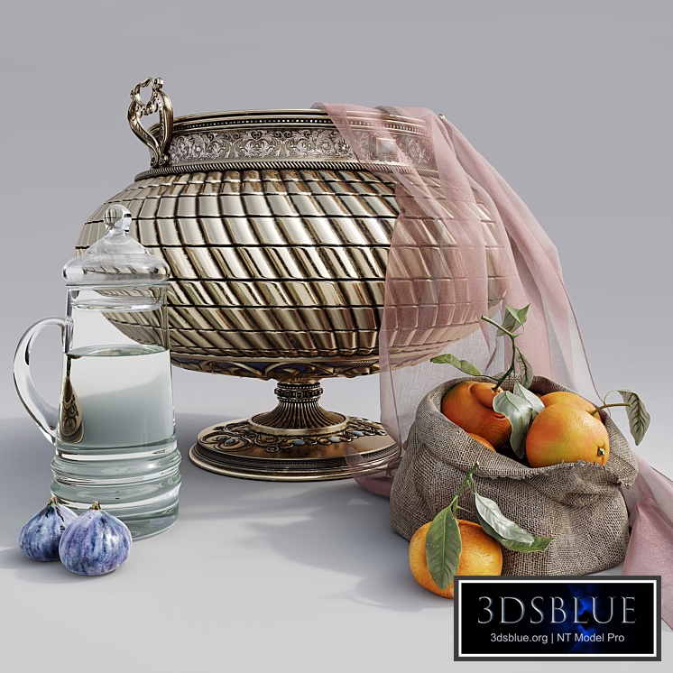 Still life with a golden vase