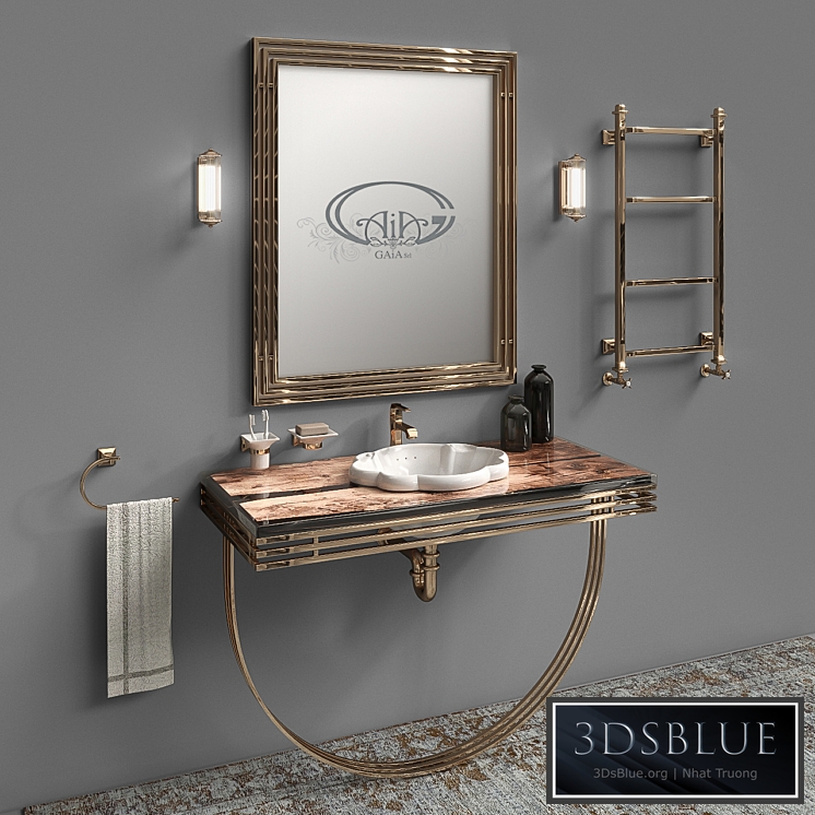 Set of furniture and sanitary ware for the bathroom Gaia Mobili # 4