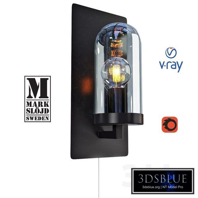 Model BARNABY, wall lamp from MARKSLOJD, Sweden.