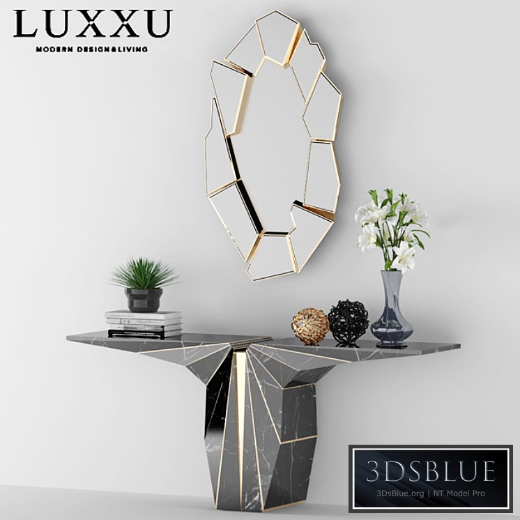 Console, Mirror & Wall light by LUXXU