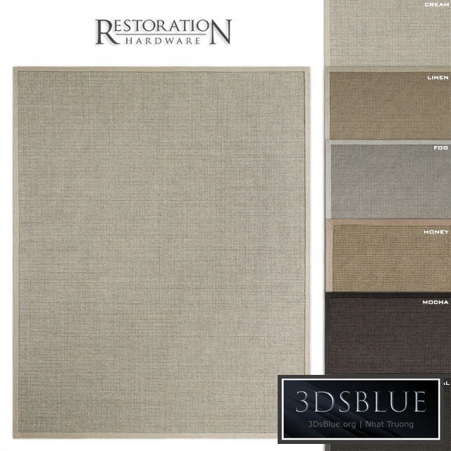 RH Belgian Looped Wool Sisal Rug