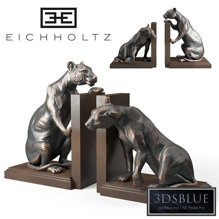 Bookend Lioness set of 2 Eichholtz