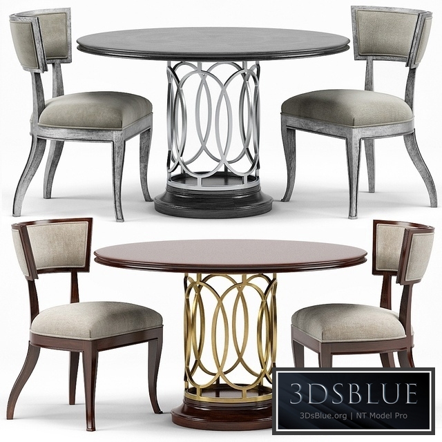 Sabrina Round Dining Table, Sadowa Dining Chair