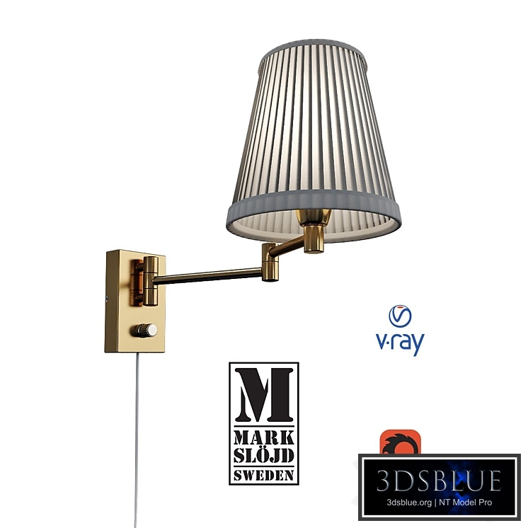 Model KIRSTEN, wall lamp from MARKSLOJD, Sweden.