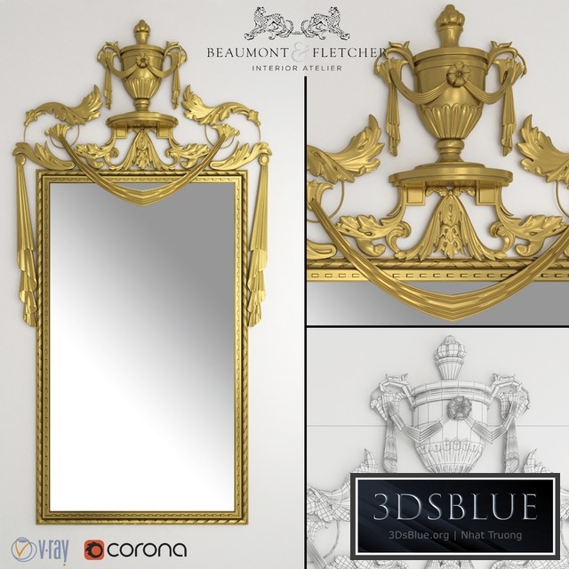 Beaumont & Fletcher Adam mirror