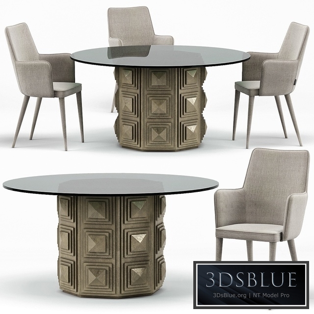 Holen Dining Chair, Gwyneth Round Dining Table