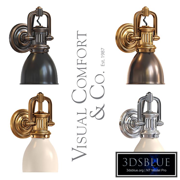 Visual Comfort Lamp SL 2975 Traditional Yoke Suspended Sconce