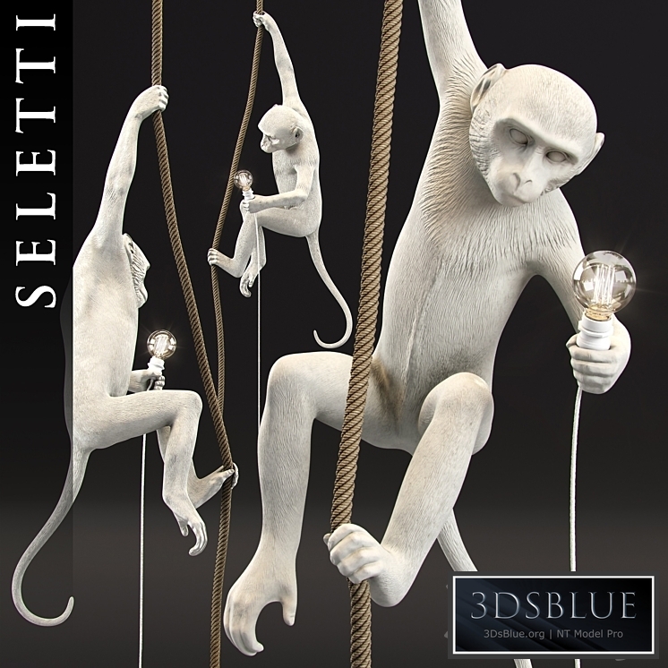 The Monkey Lamp Ceiling Version by Seletti