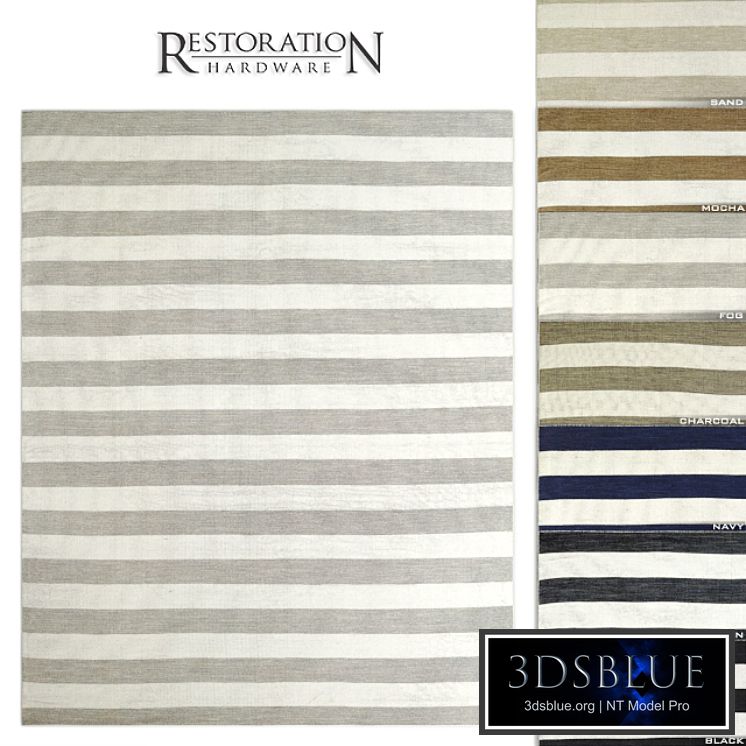 Perennials Bold Stripe Outdoor Rug RH