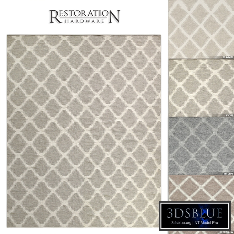 Perennials Heathered Diamond Outdoor Rug RH