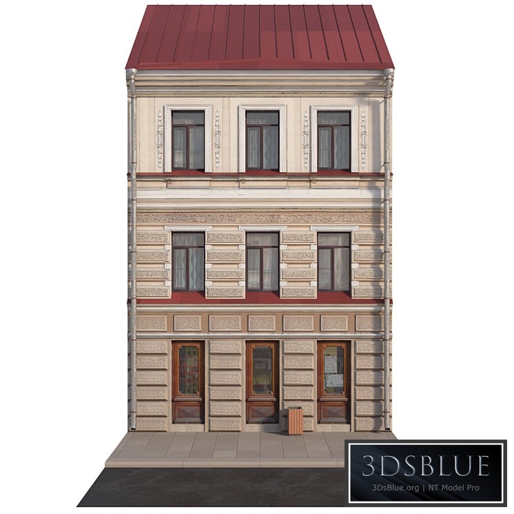 The facade of the historic building