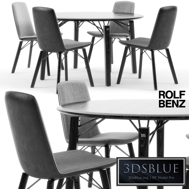 Rolf Benz 616 chair set 01