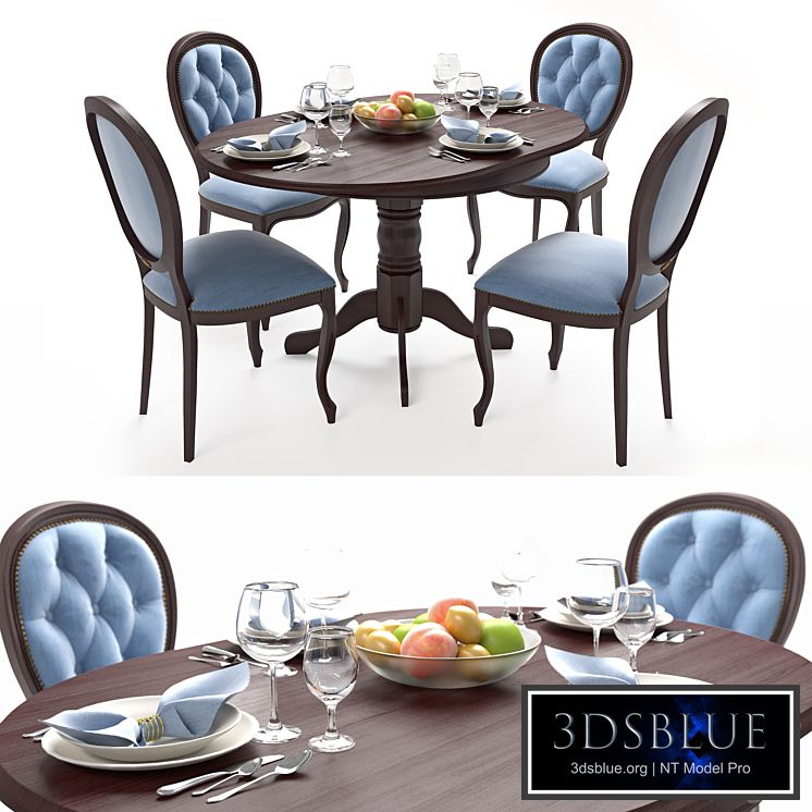 Amadeus Laguna (Ami) classic table t501 and chair s103