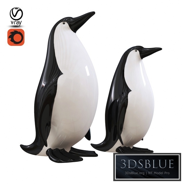 Penguin statuettes