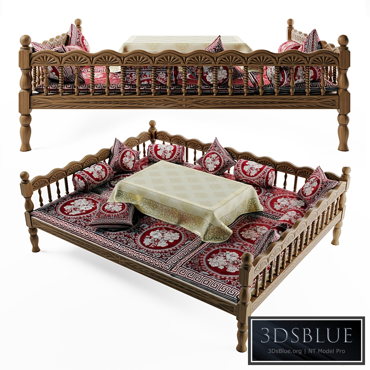 Uzbek trestle-Trestle-bed