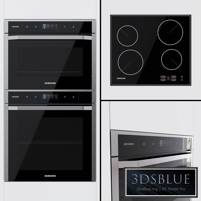 Samsung Chef Collection - oven NV73J9770RS, compact oven NQ50J9530BS and hob C61R1AAMST