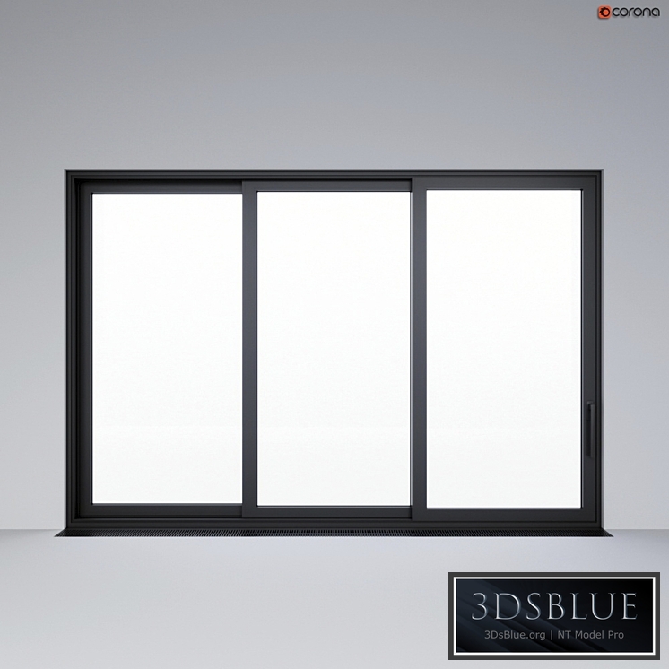 Sliding aluminum window (door