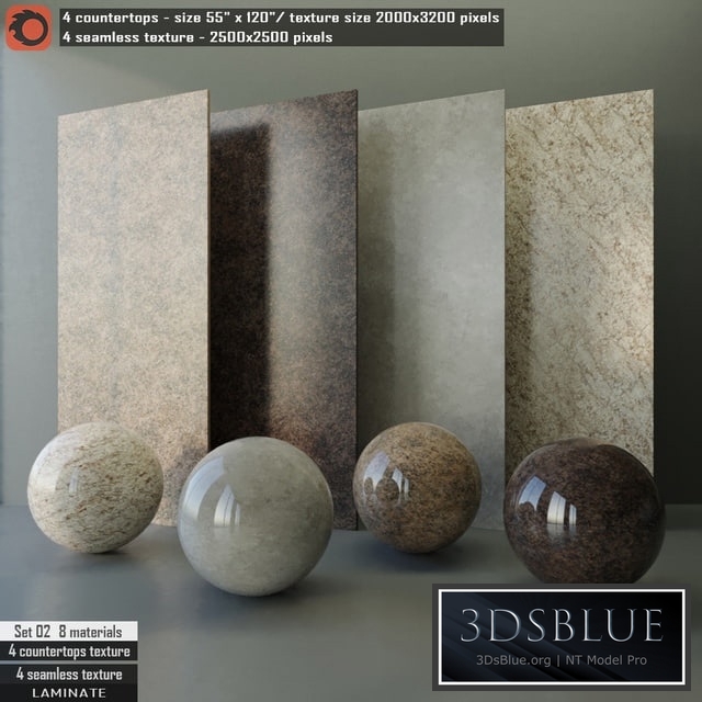 Laminate countertops & Seamless texture Set 02